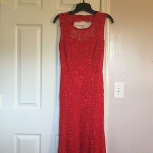 MUISOL woman’s halter cutting lace maxi dress